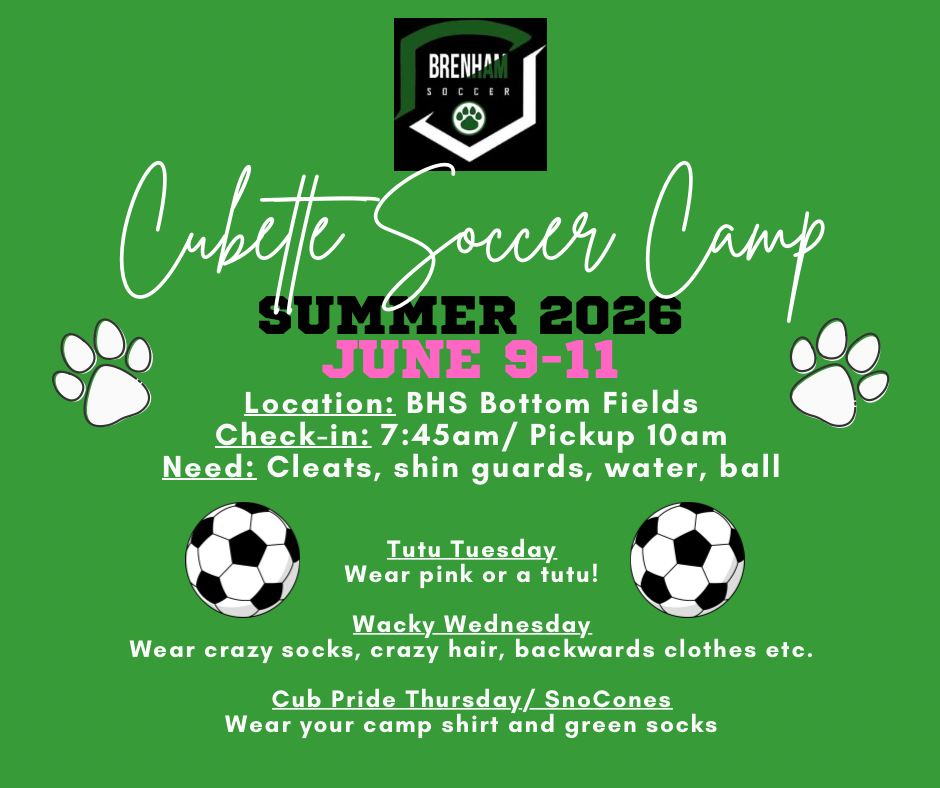Cubette Soccer Camp